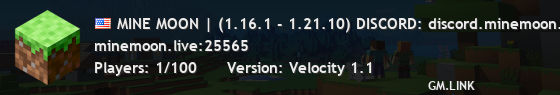 MINE MOON | (1.16.1 - 1.21.10) DISCORD: discord.minemoon.live