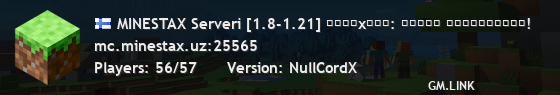 MINESTAX Serveri [1.8-1.21] ᴀɴᴀʀxɪʏᴀ: ʏᴀɴɢɪ ᴇɴᴄʜᴀɴᴛʟᴀʀ!