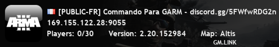 [PUBLIC-FR] Commando Para GARM - discord.gg/5FWfwRDG2n