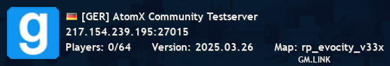 [GER] AtomX Community Testserver