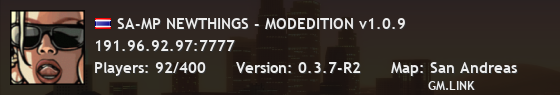 SA-MP NEWTHINGS - MODEDITION v1.0.9