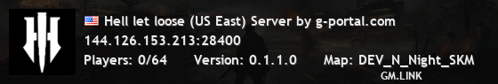 Hell let loose (US East) Server by g-portal.com