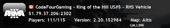 CodeFourGaming - King of the Hill US#5 - RHS Vehicle