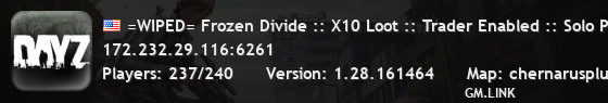 =WIPED= Frozen Divide :: X10 Loot :: Trader Enabled :: Solo Play
