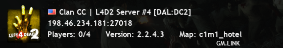 Clan CC | L4D2 Server #4 [DAL:DC2]
