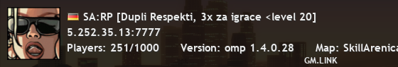 SA:RP [Dupli Respekti, 3x za igrace <level 20]