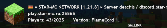 ☀ STAR-MC NETWORK [1.21.8] ↝ Server deschis / discord.star-mc.ro