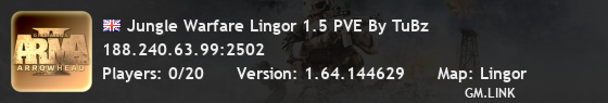 Jungle Warfare Lingor 1.5 PVE By TuBz
