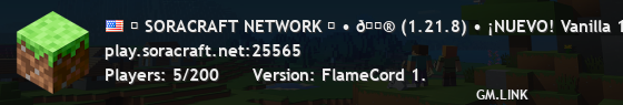 ❄ SORACRAFT NETWORK ❄ • ✨ (1.21.8) • Quake • TNT Run • Party Games • ¡Y más!