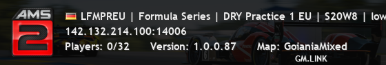 LFMPREU | Formula Series | DRY Practice 1 EU | S20W8 | lowfuelm