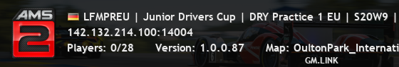 LFMPREU | Junior Drivers Cup | DRY Practice 1 EU | S20W9 | lowf