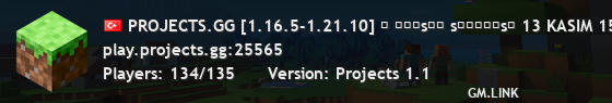 PROJECTS.GG [1.16.5-1.21.10] ⛏ ᴘʀᴏsᴍᴘ sᴜɴᴜᴄᴜsᴜ 13 KASIM 15.00-