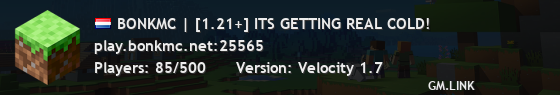 BONKMC | [1.21+] ITS GETTING REAL COLD!