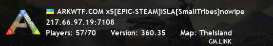 ARKWTF.COM x5[EPIC-STEAM]ISLA[SmallTribes]nowipe