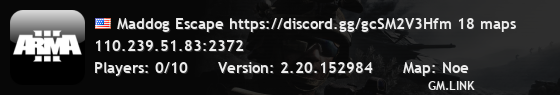 Maddog Escape https://discord.gg/gcSM2V3Hfm 18 maps