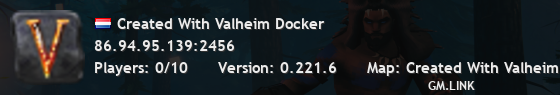 Created With Valheim Docker