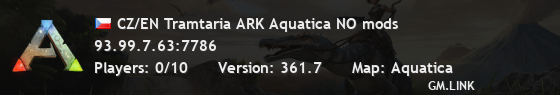 CZ/EN Tramtaria ARK Aquatica NO mods