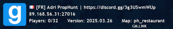 [FR] Adri PropHunt | https://discord.gg/3g3USwmWUp