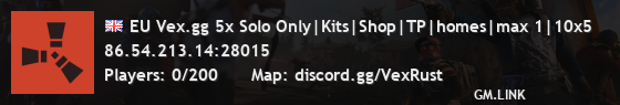 EU Vex.gg 5x Solo Only|Kits|Shop|TP|homes|max 1|10x5