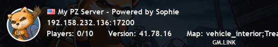 My PZ Server - Powered by Sophie