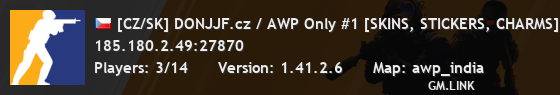 [CZ/SK] DONJJF.cz / AWP Only #1 [SKINS, STICKERS, CHARMS]