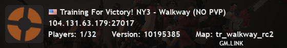 Training For Victory! NY3 - Walkway (NO PVP)