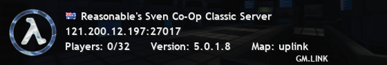 Reasonable's Sven Co-Op Classic Server