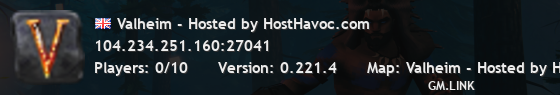 Valheim - Hosted by HostHavoc.com