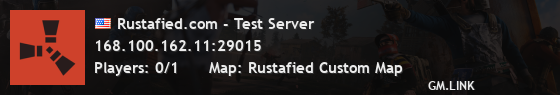 Rustafied.com - Test Server