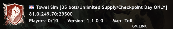Towel Sim [35 bots/Unlimited Supply/Checkpoint Day ONLY]