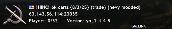 !HINC! 6k carts {8/3/25} (trade) (hevy modded)