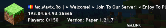 Mc.Mavix.Ro | ❤ Welcome! ❤ Join To Our Server! ❤ Enjoy To Play! ❤