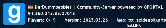 DerDummbabbler | Community-Server powered by GPORTAL