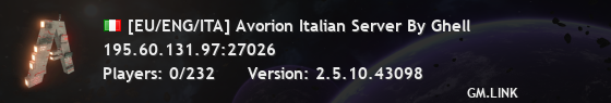 [EU/ENG/ITA] Avorion Italian Server By Ghell