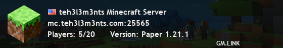teh3l3m3nts Minecraft Server
