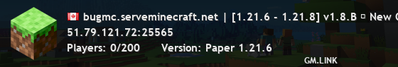 bugmc.serveminecraft.net | [1.21.6 - 1.21.8] v1.8.B ✦ New Quests & Rewards ✦ APPLY NOW